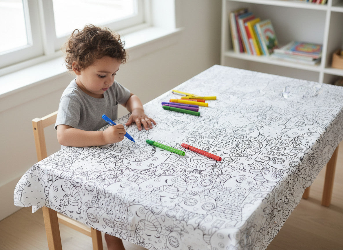 Nappe à colorier - Pêle-mêle
