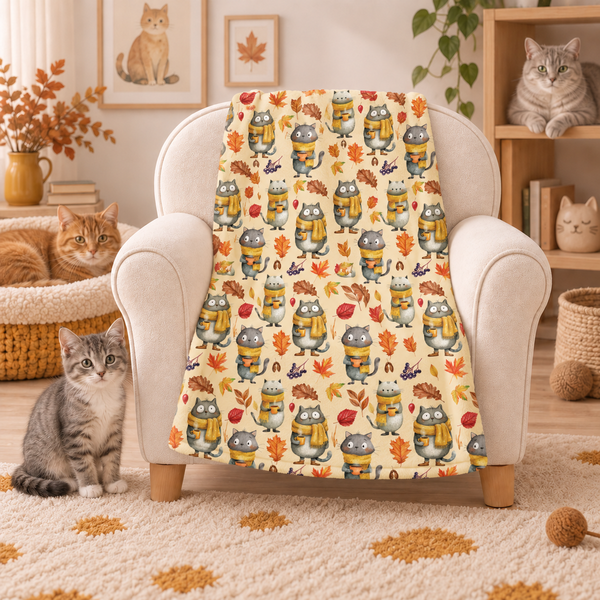 Doudous - Chats d'automne