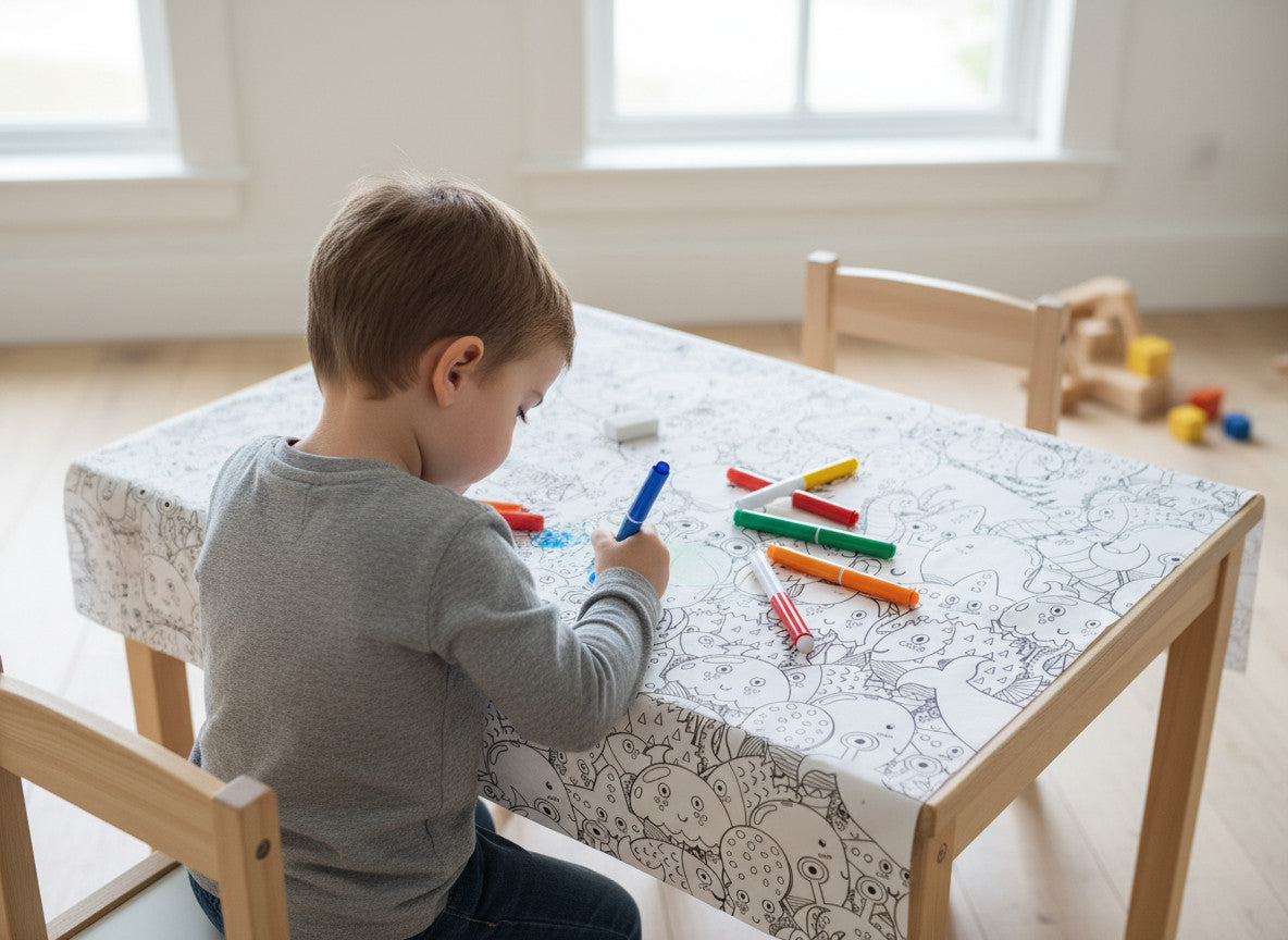 Nappe à colorier - Animaux de l'océan