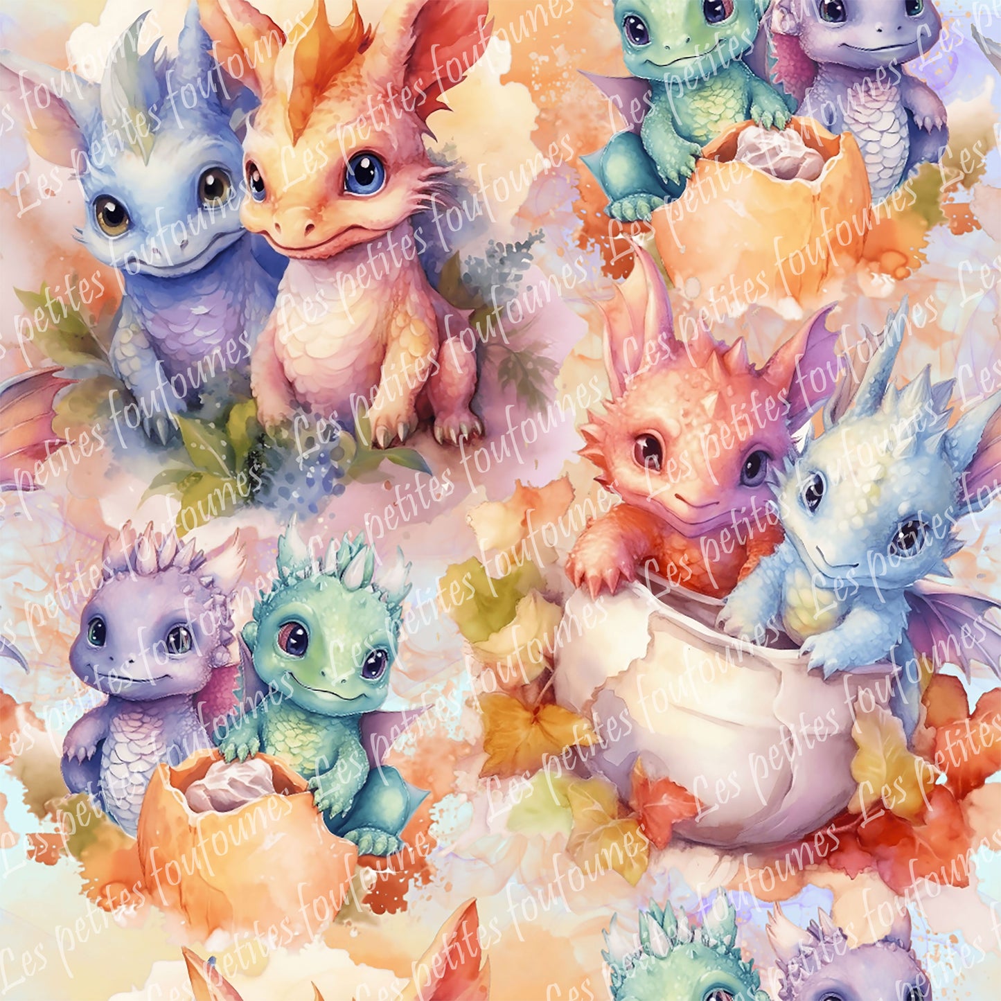 Préco Mousseline - Bébés dragons