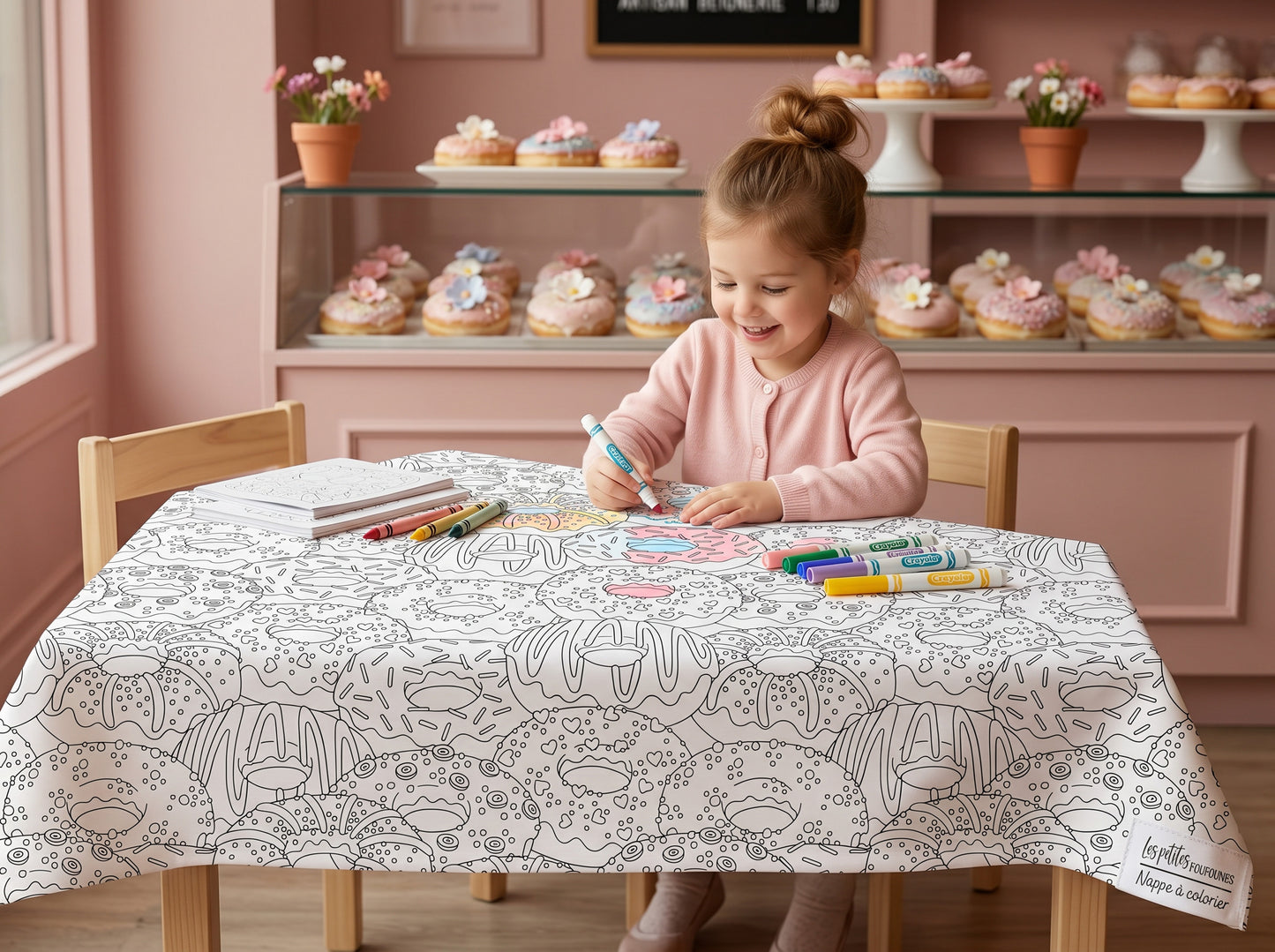 Nappe à colorier - Beignets