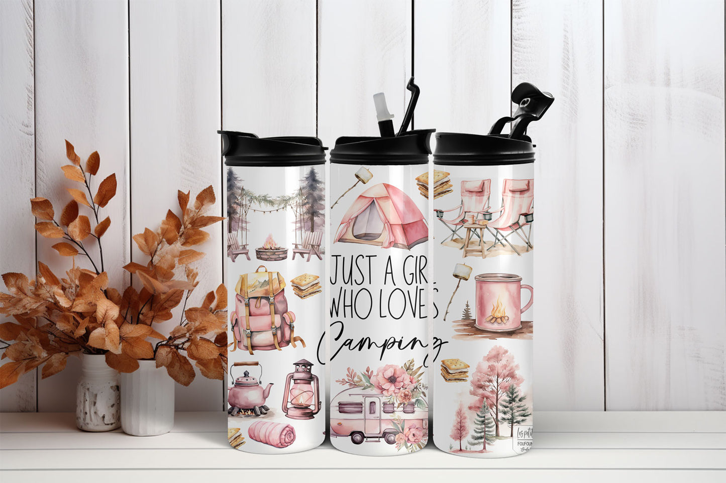 Gobelet 20oz et 30 oz - Camping girl