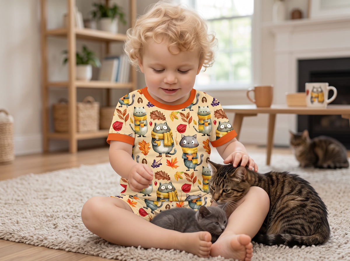 Ensembles Cocooning - Chats d'automne