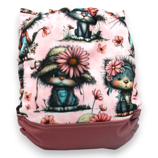 Couche - Chats fleuristes