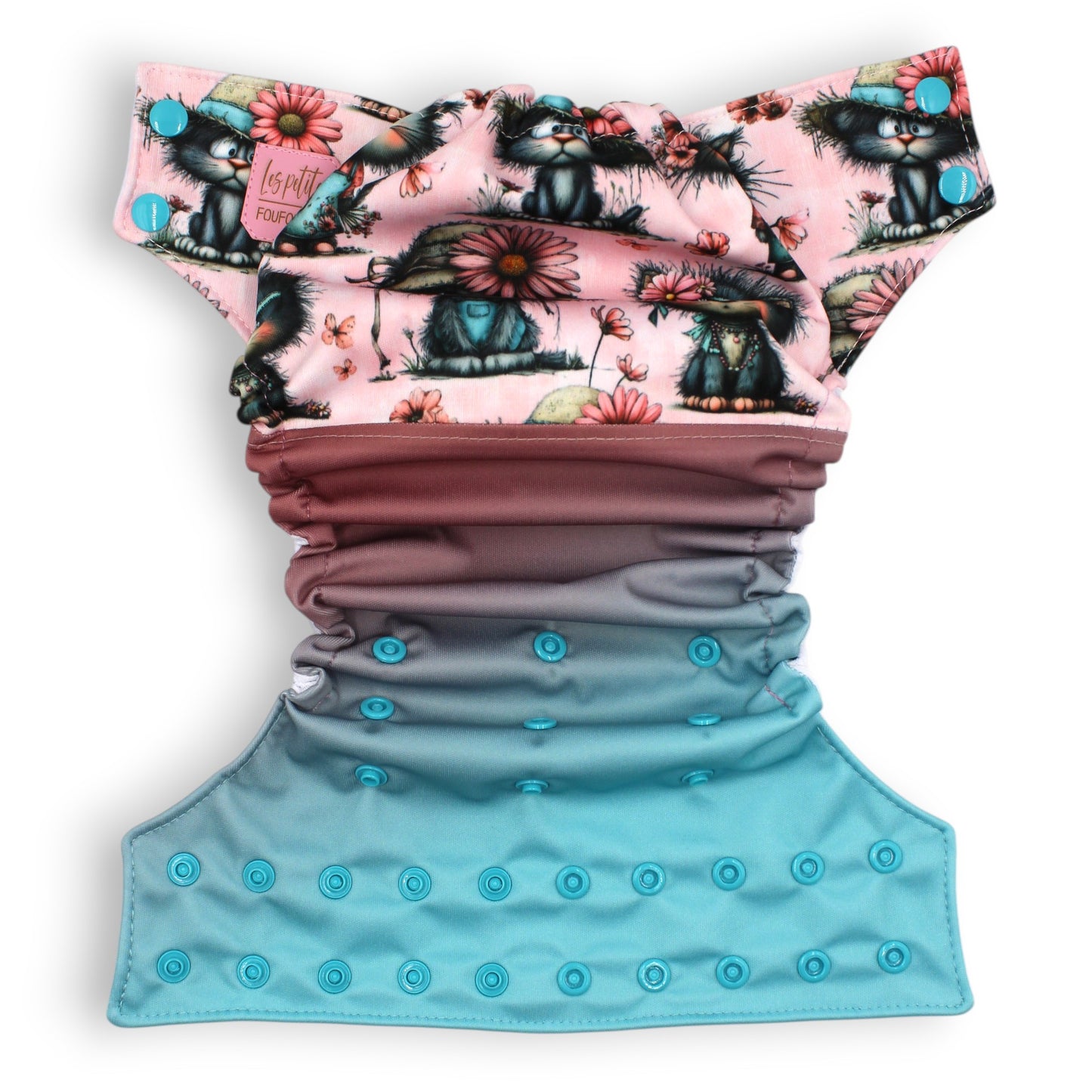 Couche - Chats fleuristes