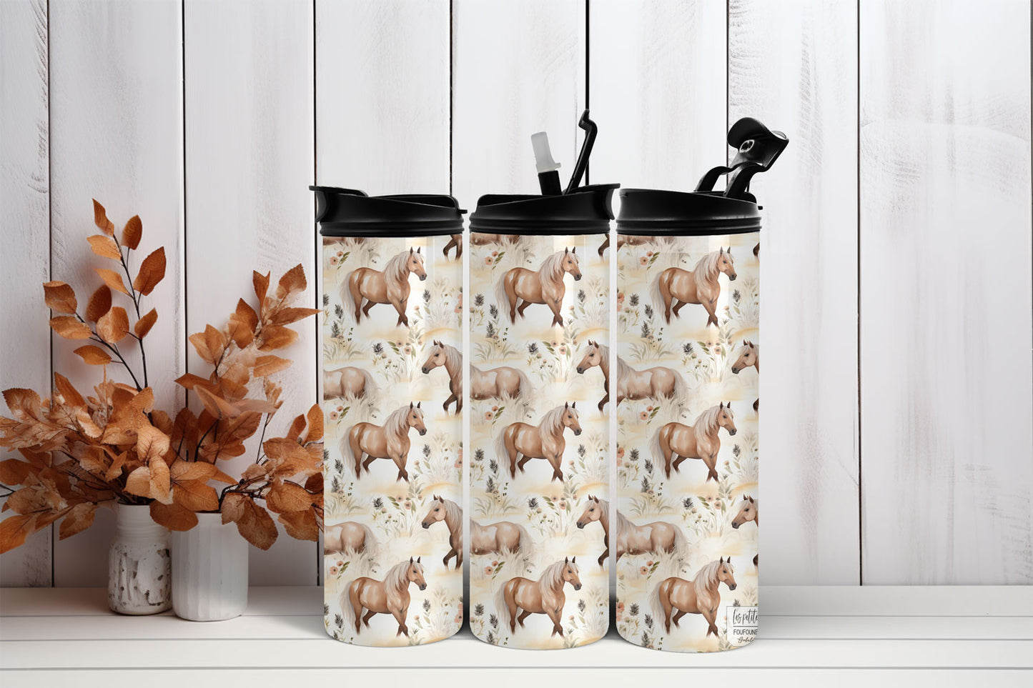 Gobelet 20oz et 30 oz - Chevaux en liberté