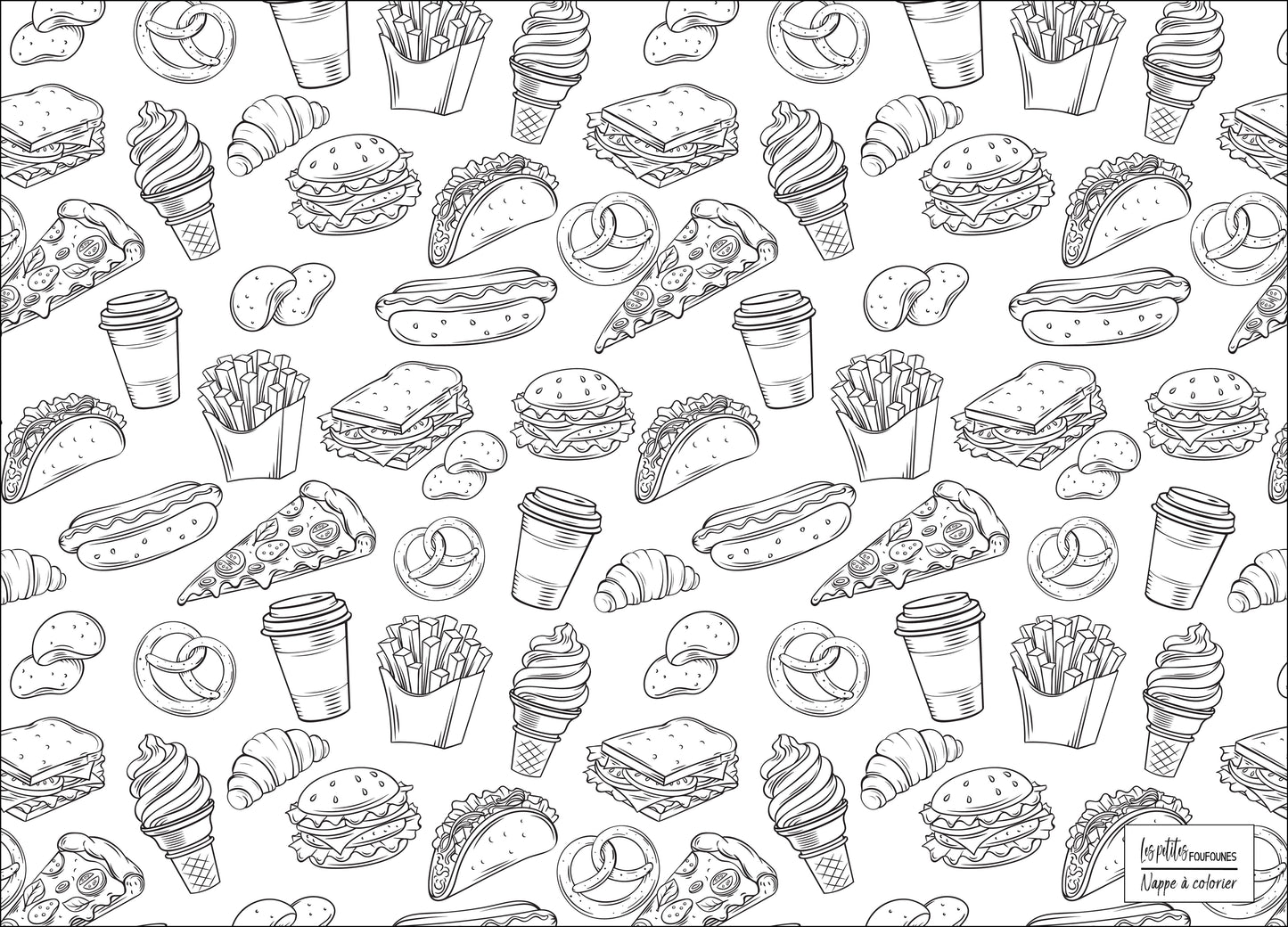 Nappe à colorier - J'ai faim