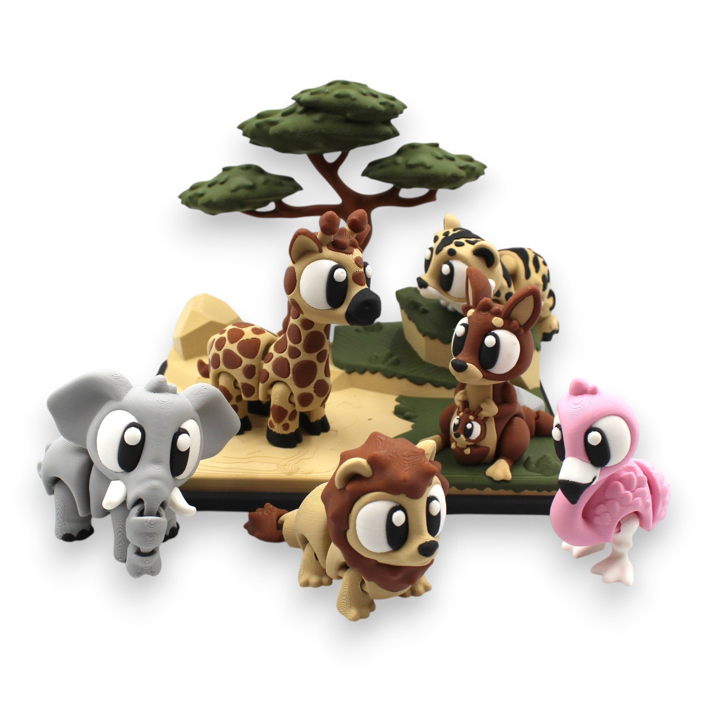 Jouets flexibles - La jungle