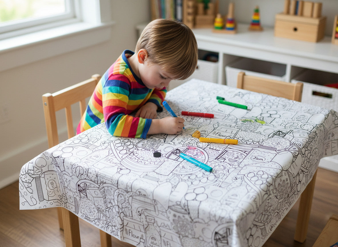 Nappe à colorier - L'épicerie