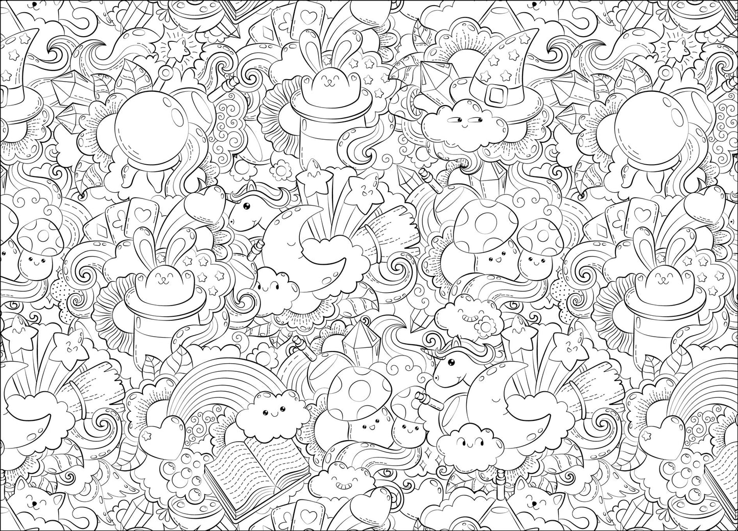 Nappe à colorier - Magie