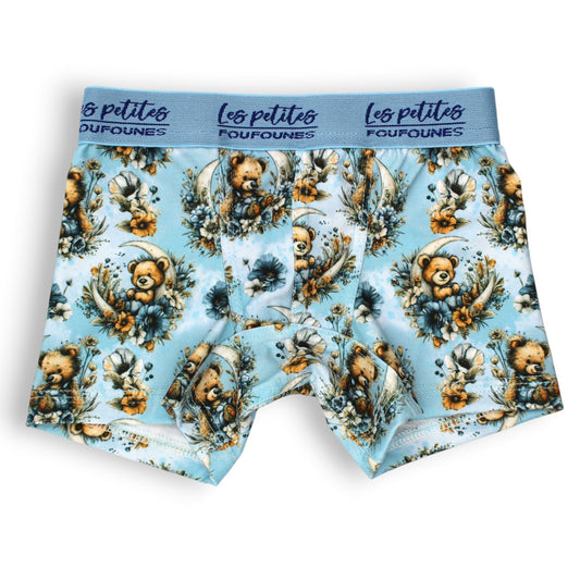 Boxer - Oursons lune bleu