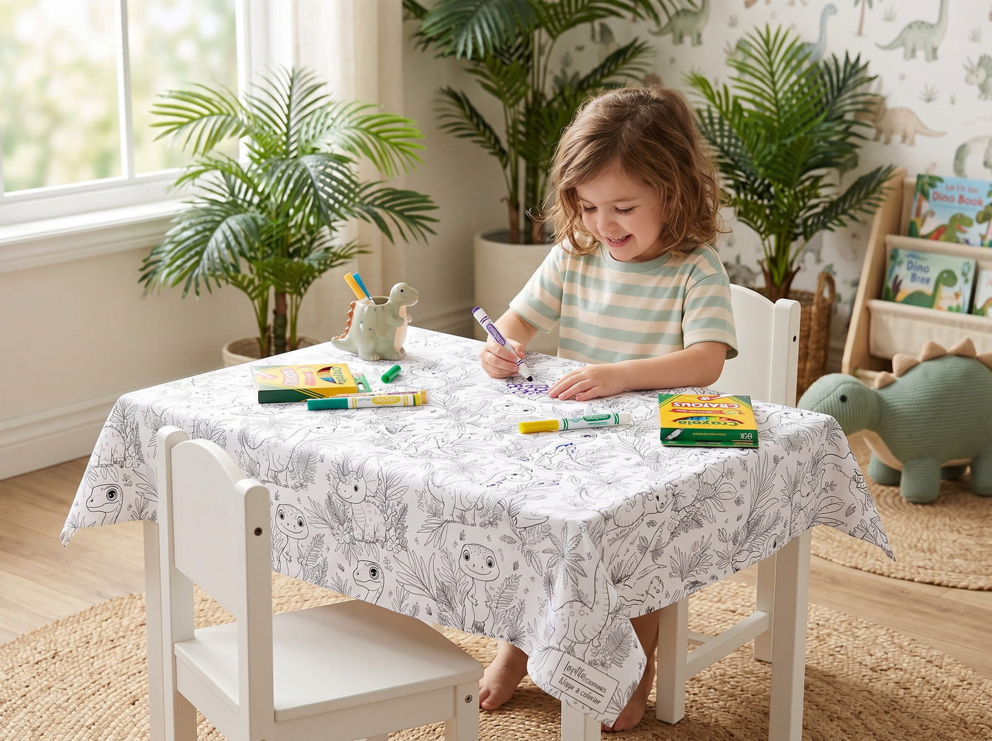 Nappe à colorier - Tropico-Dino