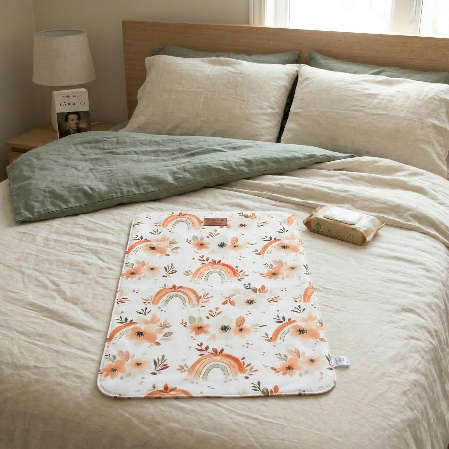 Tapis de change LPF - Arc-en-ciel Boho