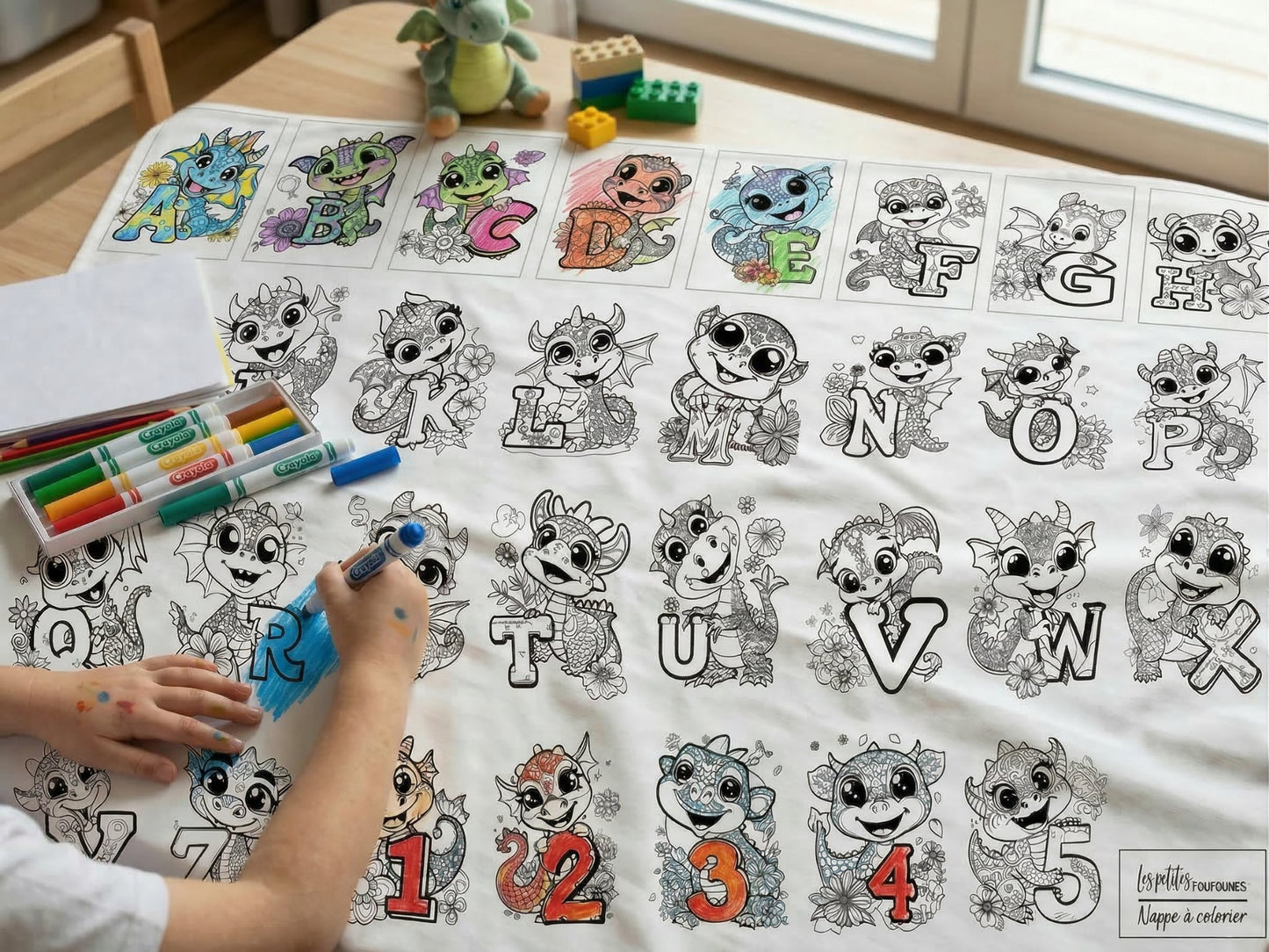 Nappe à colorier - Alphabet