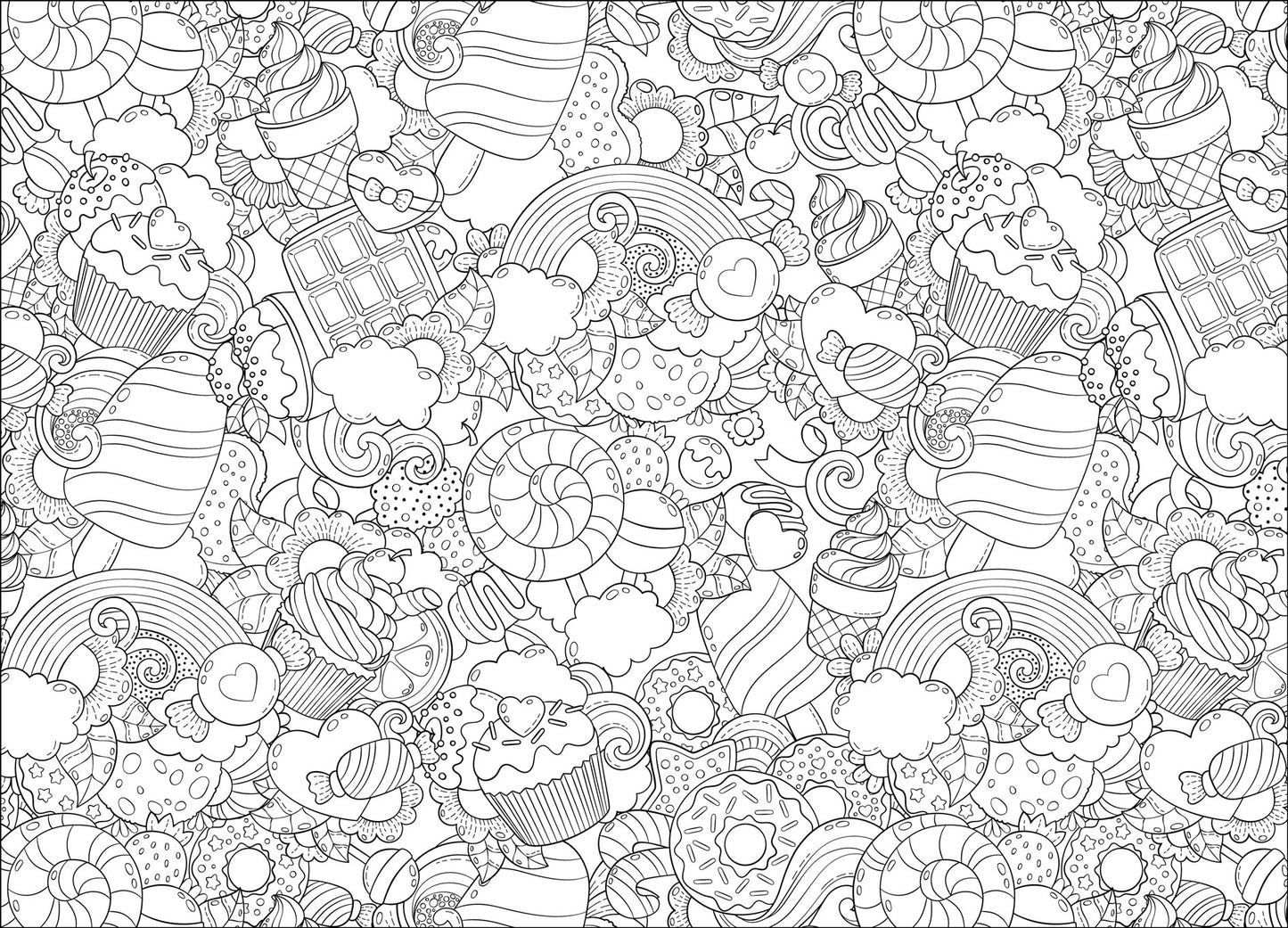 Nappe à colorier - Ice cream
