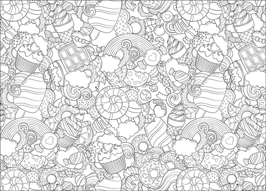 Nappe à colorier - Ice cream