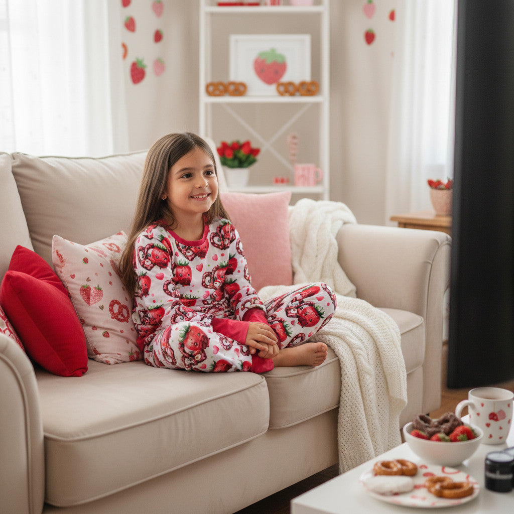 Ensembles Cocooning - Fraises et pretzel au chocolat